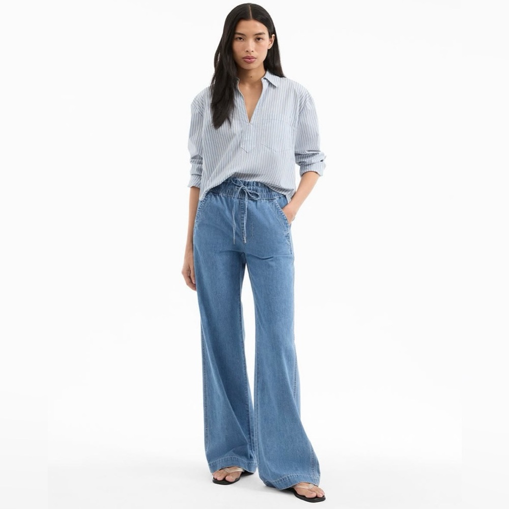 Veronica Beard Dunford Wide-Leg Jean
